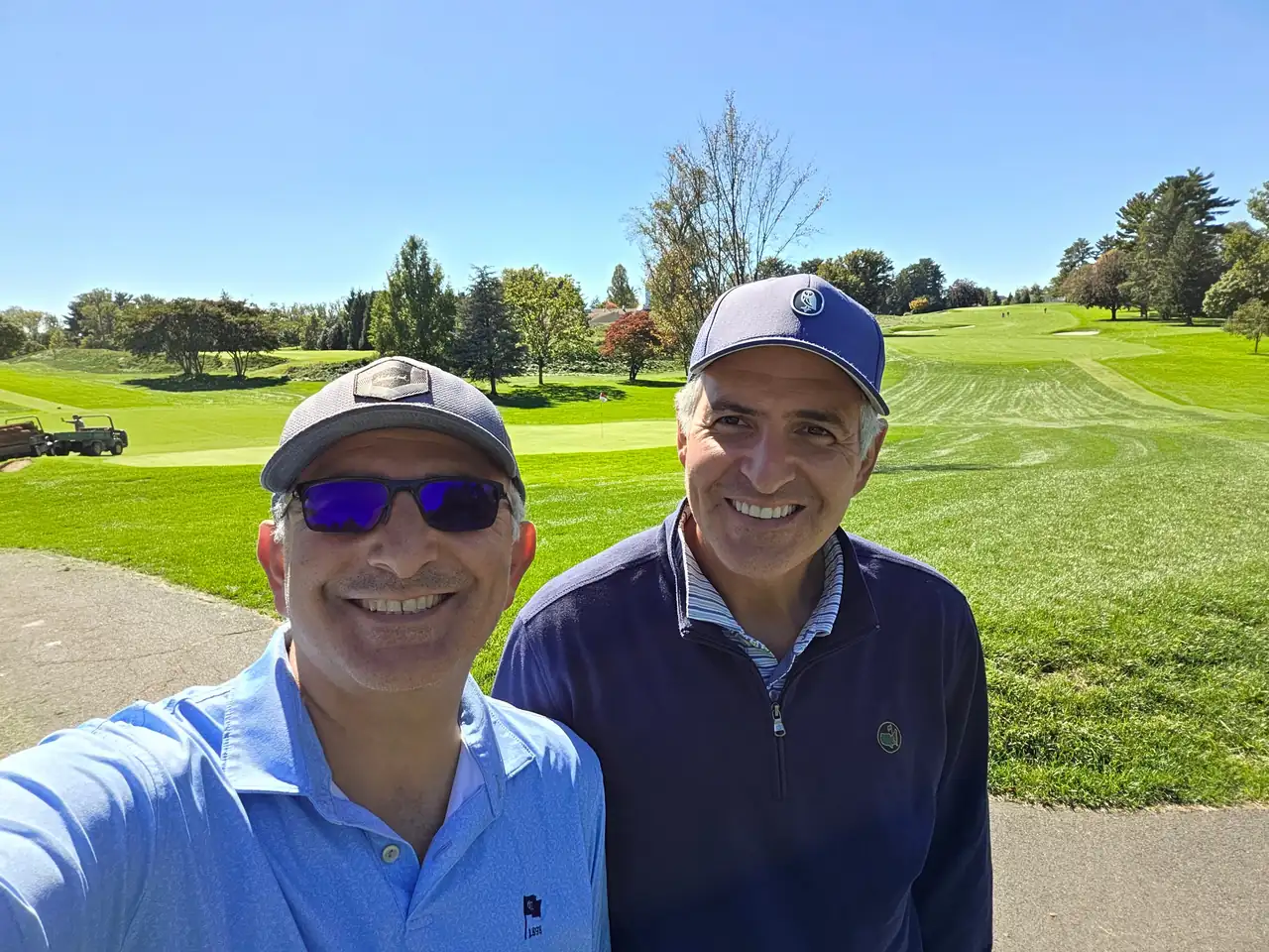 The Perry Bros on a bright October day at Columbia Country Club