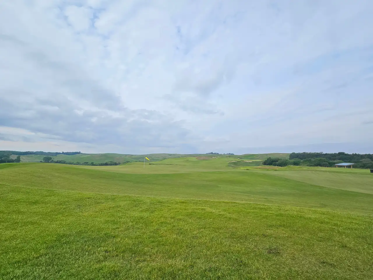 Rolling prairie fairways at Landmand Golf Club in Homer, Nebraska