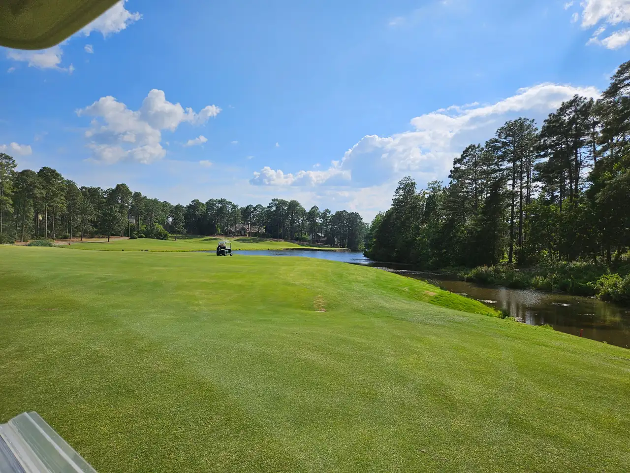 Fairway and pond on Pinehurst No. 9