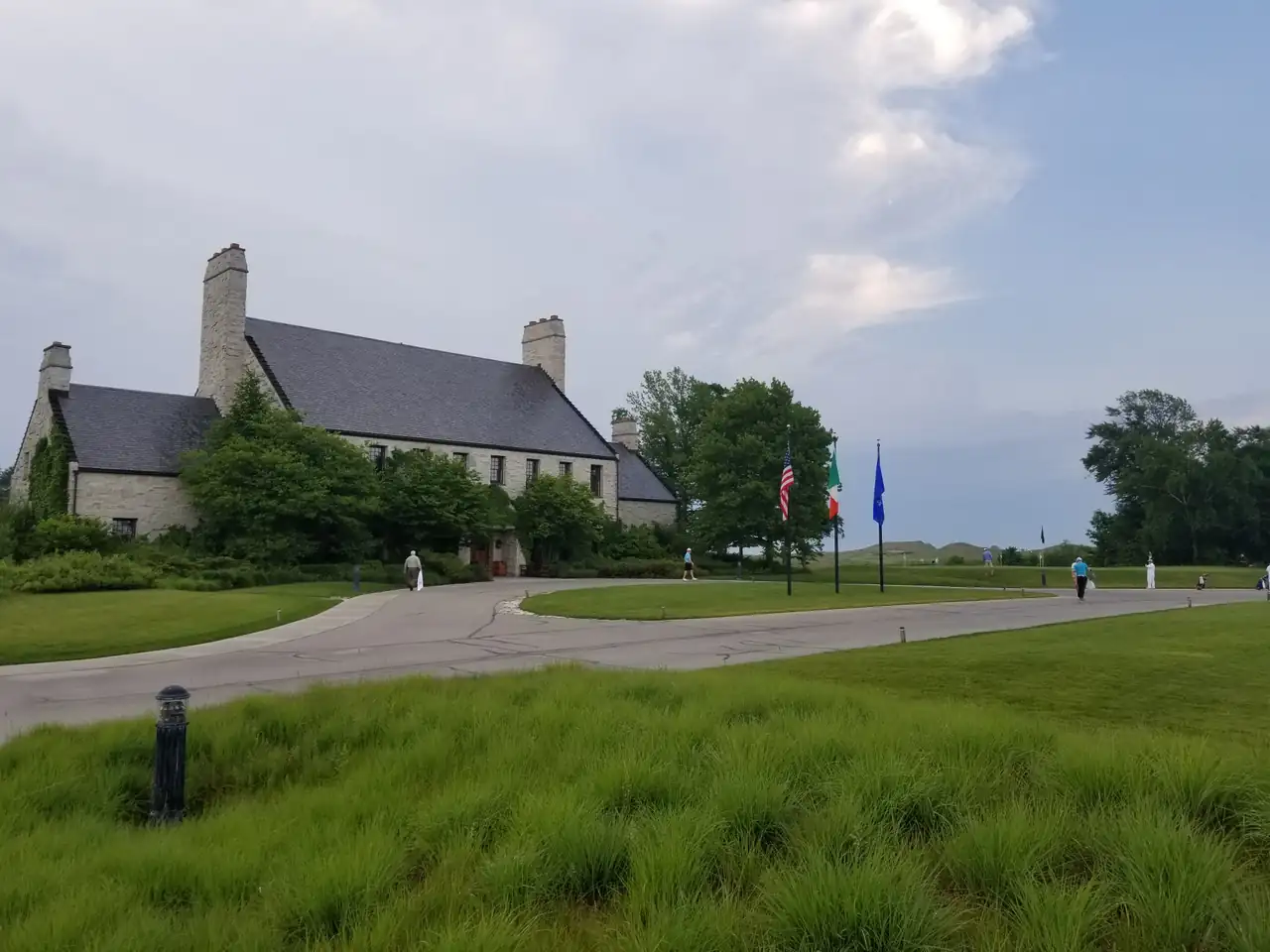 The Whistling Straits clubhouse